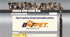Desktop Screenshot of boxerklub-stc.cz
