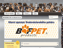 Tablet Screenshot of boxerklub-stc.cz